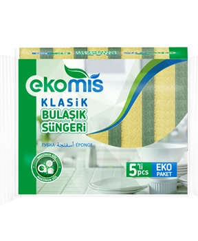 Ekomis Bulaşık Süngeri Klasik 5'li Paket Picture of Ekomis Bulaşık Süngeri Klasik 5'li Paket