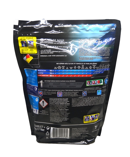 Picture of Finish Quantum Max Washing Machine Tabs 58's - Lemon