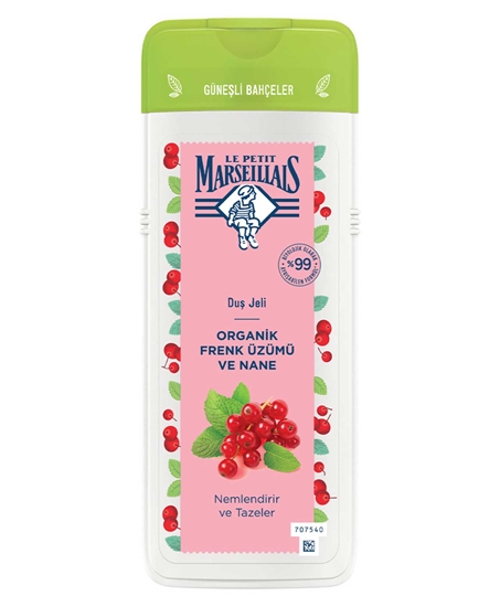 Picture of Le Petit Marseillais Duş Jeli 400 ml Organik Frenk Üzümü ve Nane