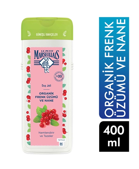 Picture of Le Petit Marseillais Duş Jeli 400 ml Organik Frenk Üzümü ve Nane