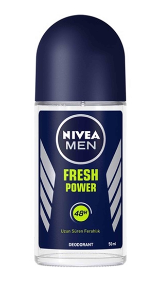 nivea, nivea roll on, rollon, rolon, erkek roll on, nivea erkek roll on, erkek rolon, stick, koltukaltı stick, koltuk altı stick, erkek koltuk altı stick, ter kokusu önleyici, ter önleyici, nivea fresh power 50 ml satın al, nivea fresh power 50 ml fiyat