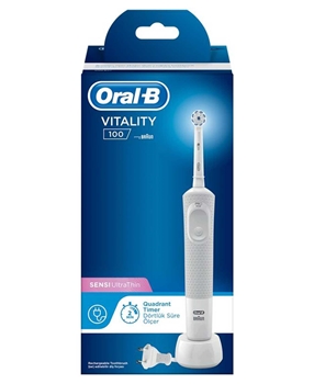 P-Oral B Şarjlı Diş Fırçası Vitality 100 Sensi Ultrathin oral b, oralb, oral-b, şarjlı diş fırçası, şarj edilebilir diş fırçası, elektrikli diş fırçası, pilli diş fırçası, otomatik diş fırçası, oral b vitality 100 satın al, oral b sensi ultrathin fiyat