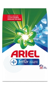 P-Ariel Plus Toz Deterjan Febreze Etkisi 5 Kg deterjan, çamaşır deterjanı, ariel, toz deterjan, toz, arielplus, ariel plus, ariel febreze