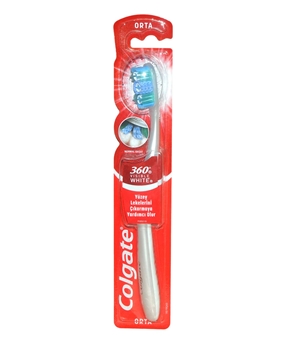 Colgate Diş Fırçası 360 Visible White Beyazlatıcı Orta Picture of Colgate Diş Fırçası 360 Visible White Beyazlatıcı Orta