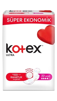 Kotex Ultra Uzun Hijyenik Ped 22'li kotex, koteks, kadın pedi, hijyenik ped, uzun ped, kotex gece, koteks uzun, kotex ultra uzun 22li satın al, kotex ultra uzun 22li fiyat, kotex toptan fiyatları, toptan kadın pedi