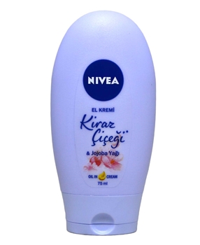 Nivea Hand Cream 75 ml Cherry Blossom & Jojoba Oil nivea, el kremi, nemlendirici krem, bakım kremi, el bakım kremi, nivea krem, nivea el kremi, el kremi çeşitleri, el kremi fiyatları, el kremi satın al, nivea el kremi satın al, nivea el kremleri