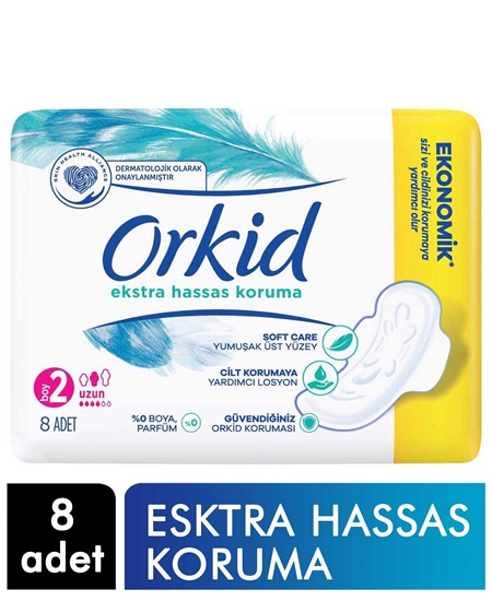 Picture of Orkid Extra Hassas Tekli 2 Beden 8’li *18