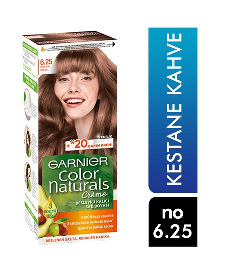Picture of P-Garnier Color Naturals Kestane Kahve Saç Boyası No:6.25