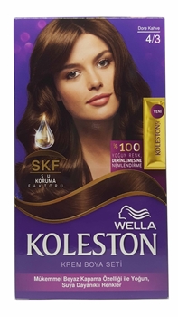 P-Koleston Dore Kahve Saç Boyası No:4.3 Koleston, Koleston Kit, Koleston Set, Saç Boyası, koleston saç boyası satın al, koleston saç boyası fiyatı, toptan saç boyası fiyatları, saç nasıl boyanır, saç boyası zararlı mı, koleston dore kahve