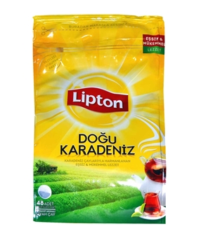 P-Lipton Doğu Karadeniz Demlik Poşet Çay 48'li lipton, lipton çay, karadeniz çayı, poşet çay, demlik poşet çay, lipton karadeniz çayı