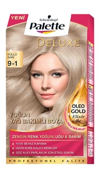 P-Palette Deluxe Küllü Sarı Oleo Gold 9-1 Tüp Krem Saç Boyası 50 ml Picture of P-Palette Deluxe Küllü Sarı Oleo Gold 9-1 Tüp Krem Saç Boyası 50 ml