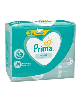 Prima Wet Towel 3 x 52 Pack Sensitive Unscented prima, prima ıslak havlu, ıslak mendil, bebek ıslak havlu, bebek ıslak mendil, ıslak mendil satın al, ıslak mendil fiyat, ıslak havlu satın al, ıslak havlu fiyat