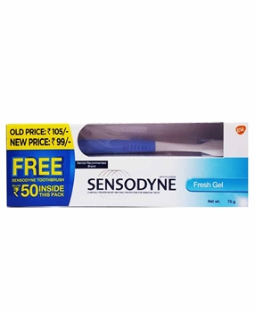 P-Sensodyne Fresh Gel Nane Aromalı Diş Macunu 70 gr Diş Fırçası Hediyeli Picture of P-Sensodyne Fresh Gel Nane Aromalı Diş Macunu 70 gr Diş Fırçası Hediyeli