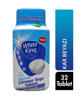 White King Çamaşır Suyu Tableti Kar Beyazı 32 Tablet 160 g Picture of White King Çamaşır Suyu Tableti Kar Beyazı 32 Tablet 160 g