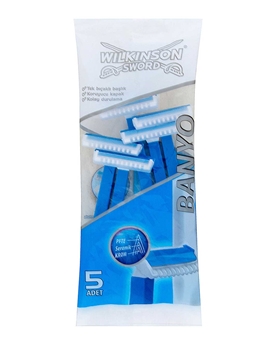 Wilkinson Sword Bathroom Disposable Razor 5's Wilkinson Sword, tıraş bıçağı, banyo tıraş bıçağı, Wilkinson Sword permatik, permatik, tıraş bıçağı satın al, banyo tıraş bıçağı satın al, tıraş bıçağı fiyatları, toptan tıraş bıçağı satın al, toptan banyo tıraş bıçağı