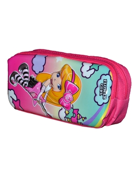 ALC Pencil Case Double Zip Flower Girl Embossed Rainbow alc, kalem kutusu, kalemkutusu, kalem çantası, okul kalem kutusu, kız kalem kutusu, kızlar için kalem kutusu, prenses kalem kutusu, okul alışverişi, kırtasiye ürünleri, toptan kırtasiye