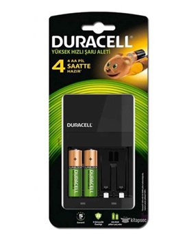 Duracell CEF 14 Charger + 2 Piece AA mAh Battery duracell, şarjlı kalem pil, şarjlı pil, şark edilebilir kalem pil, şarj edilebilir pil, durasel, duracel