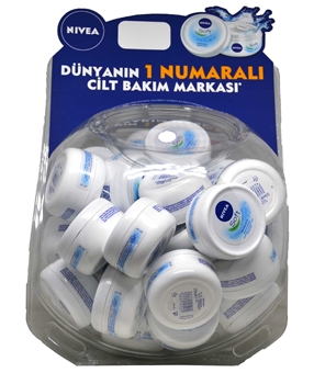 P-Nivea Soft Moisturizer Care Creme Plastic Fan 50 ml x 40 Pieces nivea, nivea soft, nivea krem, nemlendirici krem