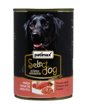 Patimax Köpek Maması Tavuk ve Hindi Etli Konserve 400 g patimax, köpek maması, hayvan maması, kuru köpek maması, yaş köpek maması, konserve köpek maması, etli köpek maması, hayvansal gıda köpek maması, tahılsız köpek maması, köpek maması satın al, köpek maması fiyatları, toptan köpek maması