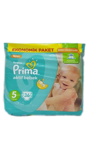 Picture of xPrima Aktif Bebek  Junior Mega Paket 36'Li  Ekonomik Paket Bebek Bezi