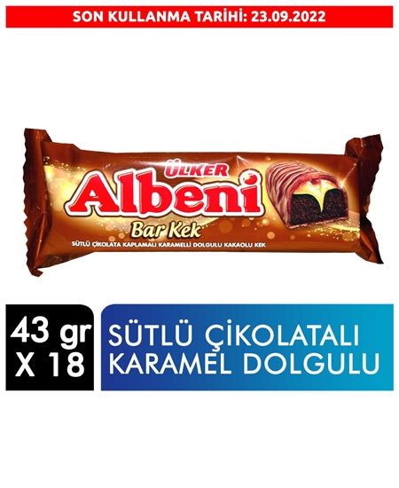 Picture of ÜLKER ALBENİ KAPLAMALI ÇİKOTALI KEK 43 GR 18 LI