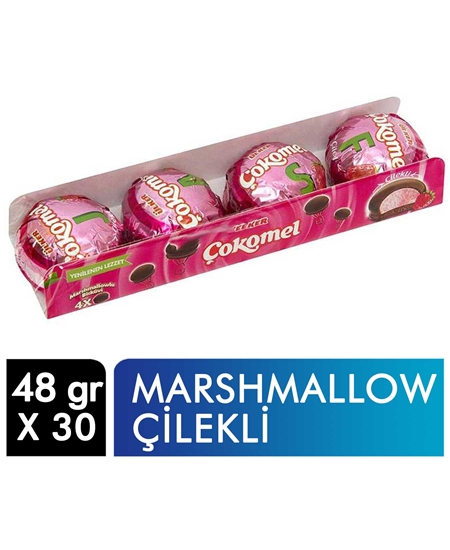 Picture of ÜLKER ÇOKOMEL ÇİLEKLİ 4x12GR 30 LU