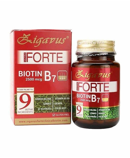 Picture of Zigavus Ultra Forte Biotin B7 30 Tablet