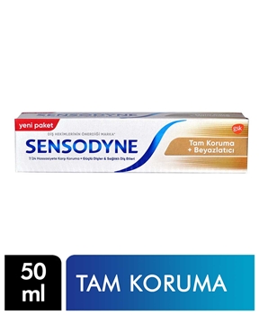 Sensodyne Diş Macunu 50 ml Tam koruma ve Beyazlatıcı Hassas Dişler İçin Picture of Sensodyne Diş Macunu 50 ml Tam koruma ve Beyazlatıcı Hassas Dişler İçin