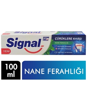 Signal Diş Macunu 100 ml Nane Ferahlığı signal, signal diş macunu, diş macunu, signal nane ferahlığı, naneli diş macunu, beyazlatıcı diş macunu, diş macunu fiyatları, diş macunu satın al