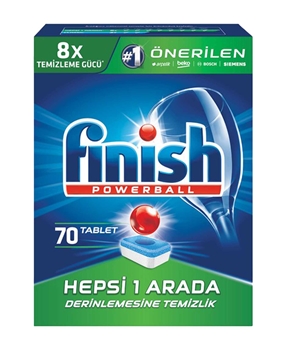Finish Powerball Washing Machine Tabs 70's - All in One Picture of Finish Powerball Washing Machine Tabs 70's - All in One