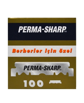 Gillette Permasharp Double Edge ( 1/2 ) *100 permasharp, jilet, tıraş, berber jileti, berber bıçağı, gillette