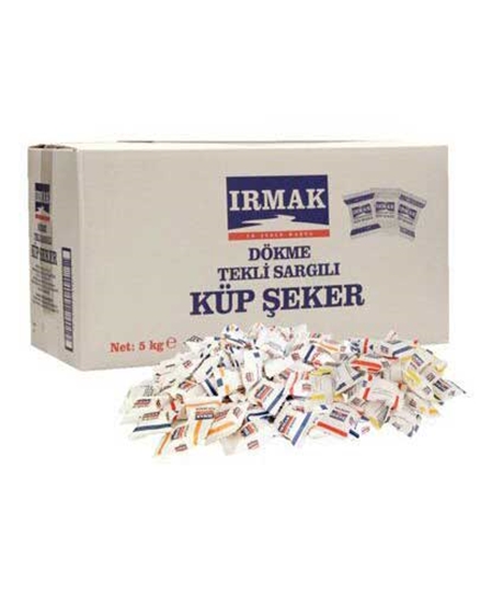 Picture of Irmak Dökme Tekli Sargılı Küp Şeker 5000 gr