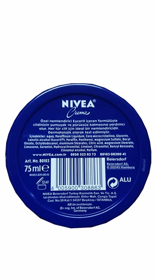 nivea, niveya, nivea krem, nivea klasik krem, nivea nemlendirici krem, nemlendirici krem, el kremi, cilt kremi, Nivea Creme Metal Kutu 30 ml fiyat, Nivea Creme Metal Kutu 30 ml satın al