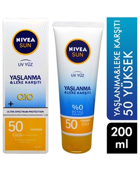 Nivea Sun Face Cream 50 ml Anti Aging 50 SPF Picture of Nivea Sun Face Cream 50 ml Anti Aging 50 SPF