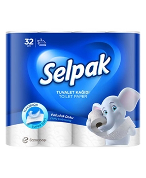 SELPAK 32'Lİ TUVALET KAĞIDI selpak, tuvalet kağıdı, 32li tuvalet kağıdı, tuvalet kağıdı satın al, tuvalet kağıdı fiyatları, 3 katlı tuvalet kağıdı