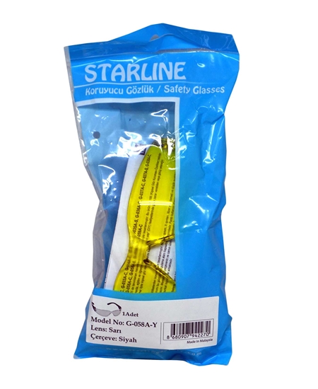 starline, iş güvenliği, iş kıyafeti, iş gözlüğü, koruyucu gözlük, göz koruyucu, kimyasal koruyucu gözlük, şeffaf koruyucu gözlük, şeffaf göz koruması