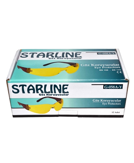 starline, iş güvenliği, iş kıyafeti, iş gözlüğü, koruyucu gözlük, göz koruyucu, kimyasal koruyucu gözlük, şeffaf koruyucu gözlük, şeffaf göz koruması