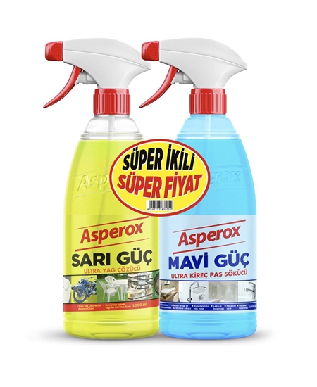 Picture of Asperox Sarı Güç Sprey 1000 ml  + Asperox Mavi Güç Sprey 1000 ml