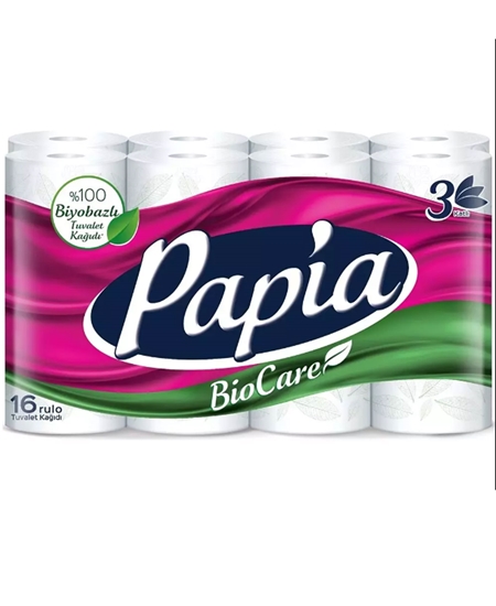 Picture of Papia Toilet Paper Bio Care 16's Roll