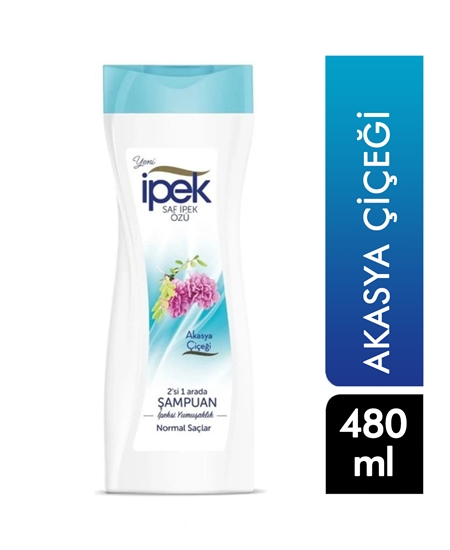 Picture of İpek Şampuan 480 ml Normal saçlar için 2 si 1 arada Akasya Özlü