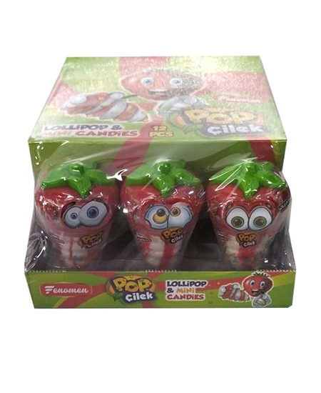 Picture of Fenomen Straw Berry Lolipop 27 gr 12'li