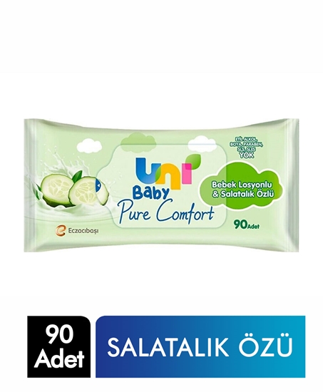 Picture of Uni Baby Islak Havlu 90'lı Losyonlu & Salatalık Özlü