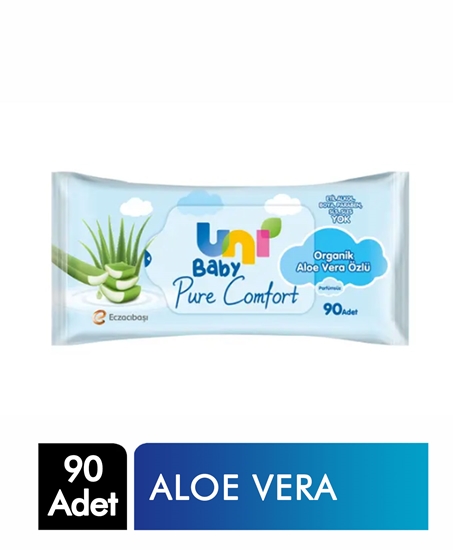 Picture of Uni Baby Islak Havlu 90'lı Organik Aloe Vera Özlü