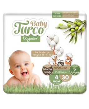 BABY TURCO DOĞADAN NO:4 (8-14kg) 30lu*5 MAXİ Picture of BABY TURCO DOĞADAN NO:4 (8-14kg) 30lu*5 MAXİ