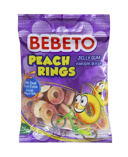 Picture of Bebeto Şeftali Halkası Şekerleme 80 gr