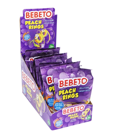 Picture of Bebeto Şeftali Halkası Şekerleme 80 gr