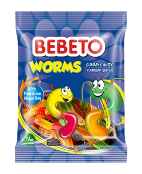Bebeto Worms Şekerleme 80 gr Picture of Bebeto Worms Şekerleme 80 gr