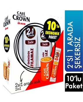 CAFE CROWN 2Sİ1 SADE 10'LUx11Gr Cafe Crown , kafe kırovn, kahve, toz kahve, çözünebilir kahve, şekerli kahve, kremalı kahve, 2si arada, toptan kahve, tekli nescafe, tek seferlik nescafe, tek fincanlık kahve, toptan nescafe, neskafe, toptan neskafe, neskafe fiyatları, şekersiz kahve