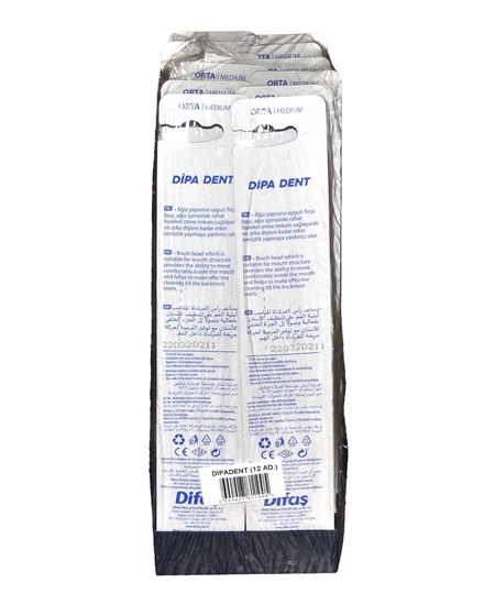 Picture of Difaş Dipa Dent Diş Fırçası 12'li Paket Orta