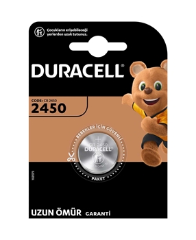 Duracell Button Battery 2450 Single 3 Volt duracell, durasel, saat pili, düğme pil, lityum pil, 3V pil, 3 volt pil